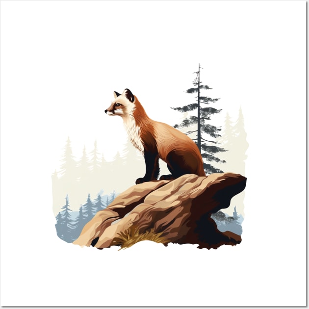 Pine Marten Wall Art by zooleisurelife